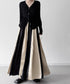 Glossy Block Maxi Skirt